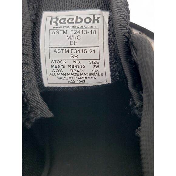 Reebok Fusion Flexweave Composite Toe Work Shoes Mens 8W Lightweight Safety - Picture 4 of 5